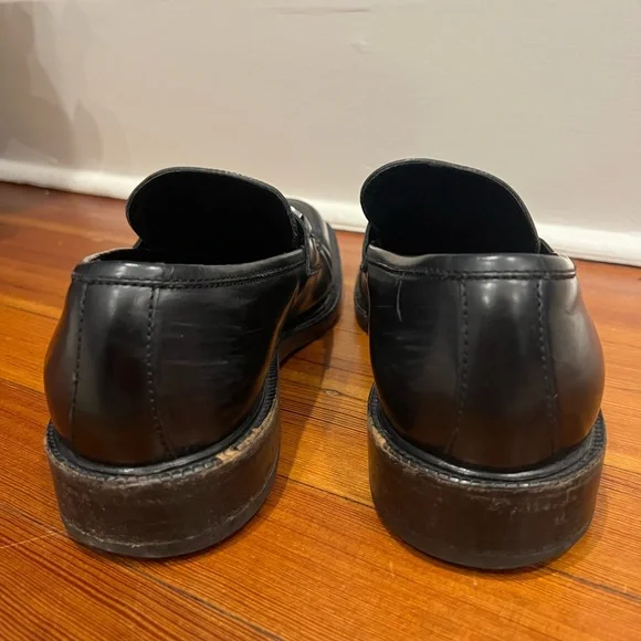 MOVING SALE 🔥 Gucci Black Leather Horsebit Loafers 10D Designer Dress Shoes - Picture 6 of 8